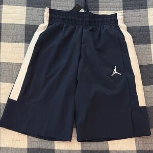 Jordan Navy and White Basketball Shorts